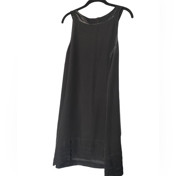 Silk Little Black Dress H&M Mini Dress Classy Loose fit Classic Dress Cocktail - Picture 6 of 9